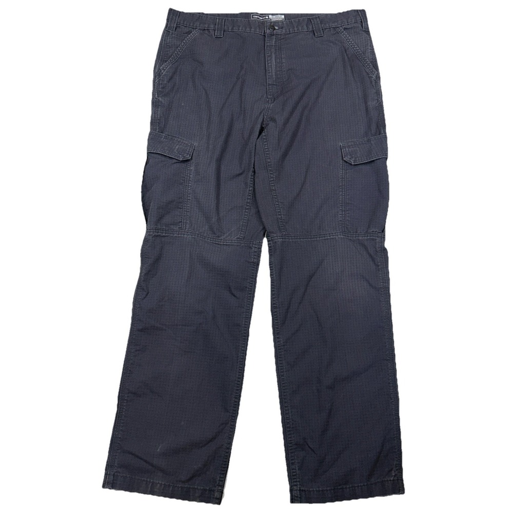 Carhartt Pants Mens Size 40x34‎ Gray Force Cargo Relaxed Fit Ripstop BN4200-M